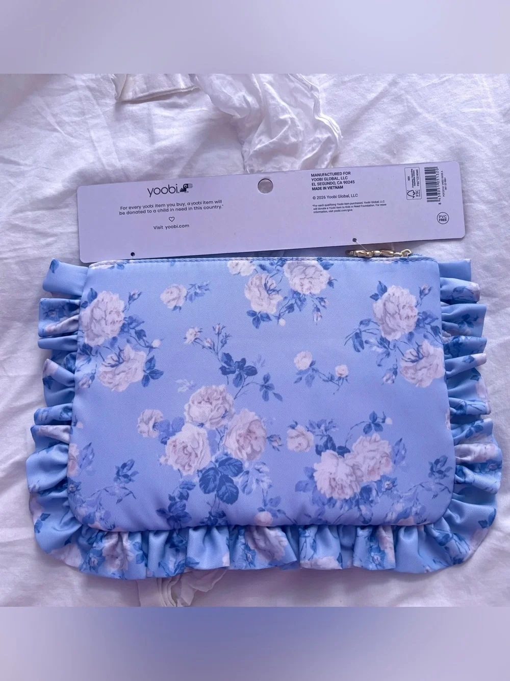 LoveShackFancy x Target - Yoobi Whisper Blue Zip Pencil Case